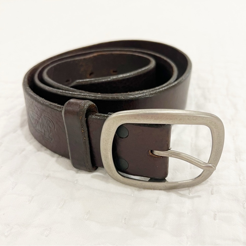 Justin Belt Mens 36 Brown Leather Top Grain Cowhide Casual Made in USA